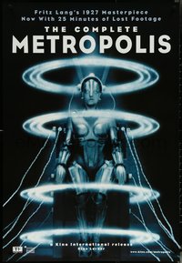 6r0820 METROPOLIS 1sh R2010 Fritz Lang, classic robot image from classic German movie, lost footage!