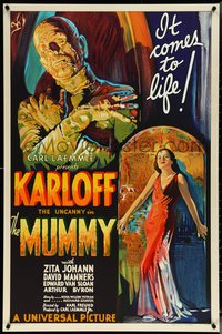 6r0078 MUMMY S2 poster 1997 $450,000 image at a fraction of the price, art of Boris Karloff!