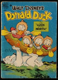 6s0445 FOUR COLOR COMICS #256 comic book December 1949 Carl Barks Donald Duck in Luck of the North!