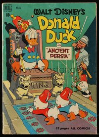 6s0447 FOUR COLOR COMICS #275 comic book May 1950 Carl Barks Donald Duck in Ancient Persia!
