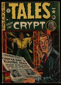 6s0005 TALES FROM THE CRYPT #21 comic book December 1950 cover by Feldstein, Wood, Ingels, Kurtzman!