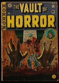 6s0032 VAULT OF HORROR #15 comic book Oct 1950 Johnny Craig cover, Graham Ingels, Feldstein, Kamen