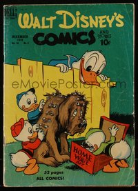 6s0565 WALT DISNEY COMICS & STORIES #111 comic book December 1949 Donald Duck & nephews with dog!