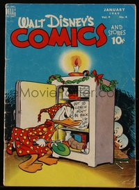 6s0554 WALT DISNEY COMICS & STORIES #100 comic book Jan 1949 Donald Duck & nephews w/stolen turkey!