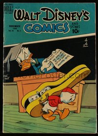 6s0564 WALT DISNEY COMICS & STORIES #110 comic book November 1949 Donald Duck & nephews in school!