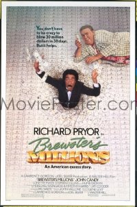 #050 BREWSTER'S MILLIONS 1sh '85 Pryor, Candy 