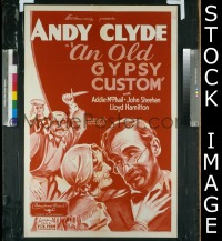 #1648 OLD GYPSY CUSTOM 1sh '34 Andy Clyde 