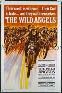 Q867 WILD ANGELS one-sheet movie poster '66 AIP Fonda, Sinatra