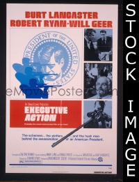 #241 EXECUTIVE ACTION 1sh '73 Burt Lancaster 