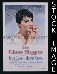 #7675 GLASS SLIPPER 1sh '55 Leslie Caron