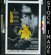 #1951 TRIP 1sh '68 Peter Fonda, LSD, wild! 