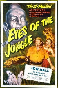 #266 EYES OF THE JUNGLE 1sh '53 Jon Hall 