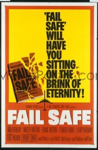 A362 FAIL SAFE one-sheet movie poster '64 Walter Matthau, Henry Fonda
