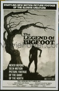 #1663 LEGEND OF BIGFOOT 1sh '76 documentary 