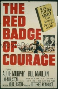 #8161 RED BADGE OF COURAGE 1sh '51 A. Murphy 