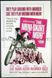 #424 MINI-SKIRT MOB 1sh '68 AIP, biker 
