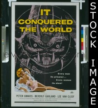 f543 IT CONQUERED THE WORLD one-sheet movie poster '56 Roger Corman, AIP