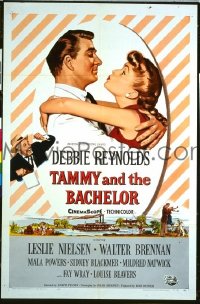 Q697 TAMMY & THE BACHELOR one-sheet movie poster '57 Debbie Reynolds
