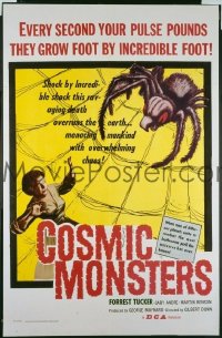 P436 COSMIC MONSTERS one-sheet movie poster '58 giant spider!