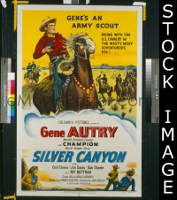 #553 SILVER CANYON 1sh '51 Gene Autry 