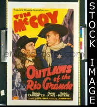 #8122 OUTLAWS OF THE RIO GRANDE 1sh '41 McCoy