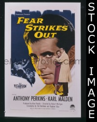 #7667 FEAR STRIKES OUT 1sh '57 Perkins 
