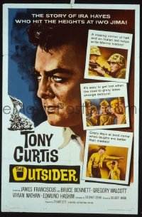 #469 OUTSIDER 1sh '62 Tony Curtis 