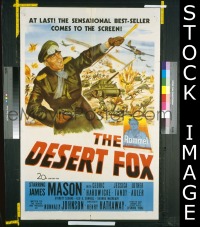 #124 DESERT FOX 1sh '51 James Mason 