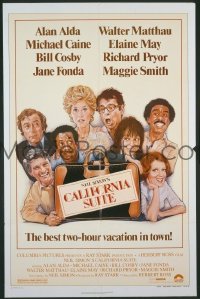 A137 CALIFORNIA SUITE style B one-sheet movie poster '78 Alan Alda