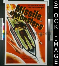 #260 MISSILE MONSTERS 1sh 58 cool image! 