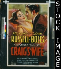 #280 CRAIG'S WIFE 1sh '36 Rosalind Russell 