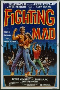 #7674 FIGHTING MAD 1sh '78 Leon & Jayne Kennedy, beaten, betrayed, and bustin' loose!