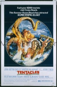 Q707 TENTACLES one-sheet movie poster '77 AIP, great image!