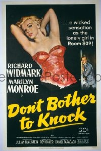 DON'T BOTHER TO KNOCK ('52) 1sheet