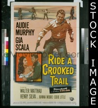 #8210 RIDE A CROOKED TRAIL 1sh58 Audie Murphy