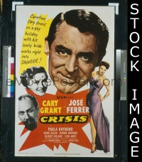 #9081 CRISIS 1sh '50 Cary Grant, Ferrer 