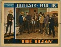 t185 TEXAN movie lobby card '32 Buffalo Bill Jr congratulated!