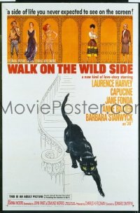 Q823 WALK ON THE WILD SIDE one-sheet movie poster '62 Jane Fonda