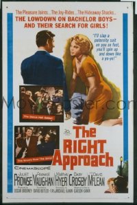 A967 RIGHT APPROACH one-sheet movie poster '61 Juliet Prowse