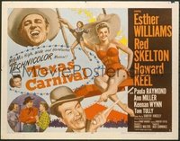 t074 TEXAS CARNIVAL style B half-sheet movie poster '51 Esther Williams