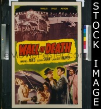 #507 WALL OF DEATH 1sh '52 boxing & cycles! 