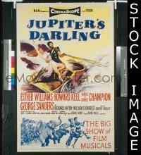 #1594 JUPITER'S DARLING 1sh '55 Williams,Keel 
