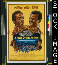 #1694 PIECE OF THE ACTION 1sh '77 Poitier 