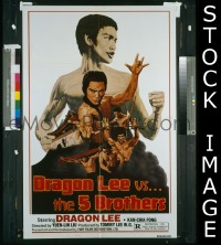 #236 DRAGON LEE VS THE 5 BROTHERS 1sh '70s 