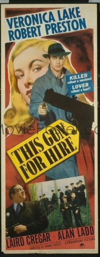 106 THIS GUN FOR HIRE ('42) insert