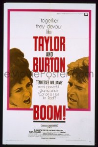 P270 BOOM one-sheet movie poster '68 Liz Taylor, Burton