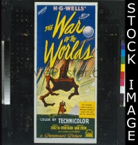p828 WAR OF THE WORLDS Australian daybill movie poster '53 Gene Barry