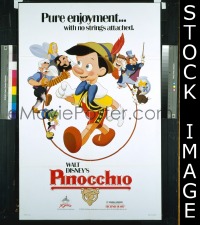 #9614 PINOCCHIO 1sh R84 Walt Disney classic 