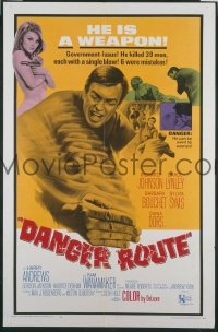 #063 DANGER ROUTE 1sh '68 martial arts! 