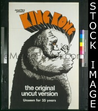 #9365 KING KONG 1sh R68 uncut Kong! 